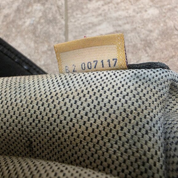 VTG Dooney and Bourke Black leather 2 Handle Tote Panama Collection 1980's - Picture 11 of 16